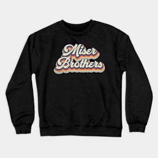 Retro Miser Pattern 70s 80s 90s Birthday Classic Style Crewneck Sweatshirt